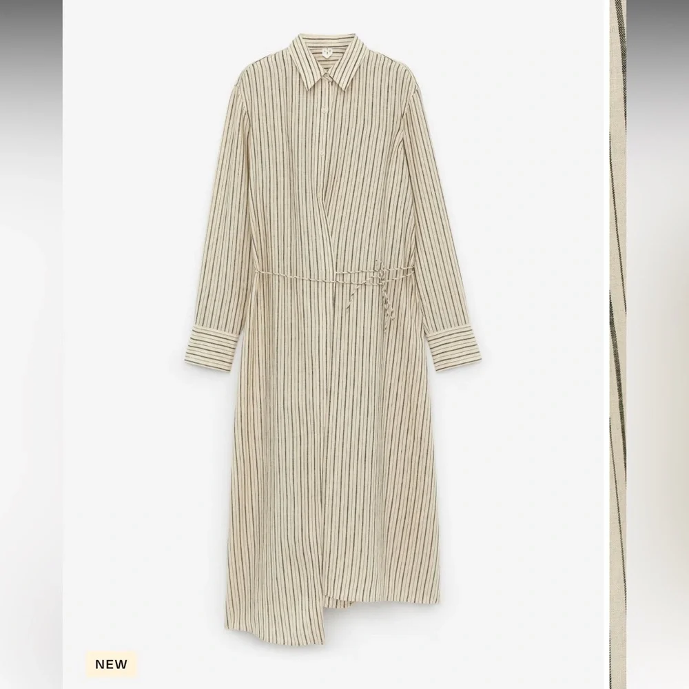Arket wrap linen striped dress - Picture 2 of 16